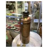 Vintage fire extinguisher converted to table lamp