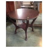Signed Hunzinger dated 1894 flip top game table,
