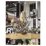Huge vintage deer antler chandelier ,( matches