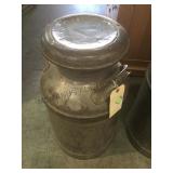Vintage milk can , cover mkd Falls Dairy Co,,