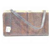 Vintage 60s Alligator Purse Shoulder Handbag