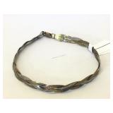 Sterling Silver Tri-Tone Bracelet - 7.5 in