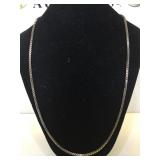 Sterling Silver Box Chain Necklace - 20 in