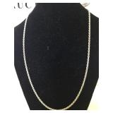 Sterling Silver Rope Chain Necklace - 18 in