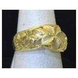 14K Gold Flower Ring - size 6.25 - $700 Retail -