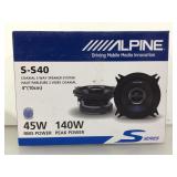 Alpine SS40 coaxial 2 way speaker system. NIB.