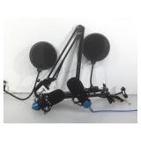 2 recording microphones sets with adjustable arms