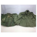 Military jacket with duffle.