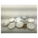 Assorted collectible glassware.