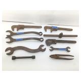 Lot of 10 Antique Wrenches