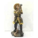 15" tall Fireman with Hose Statue