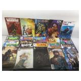 25 first issue comics.