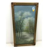 Signed Framed Art 12in x 22in