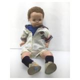 Vintage Porcelain doll 26in tall