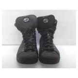 Gucci Blk high sneaker. Size 11.