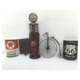 Metal decor vintage style oil can wall hangings,