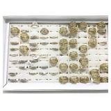 Assorted Size and design costume jewelry rings In