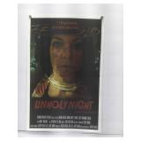Unholy nightmovie promo poster. Signed. No COAs.