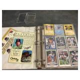 Album of sports cards with autos