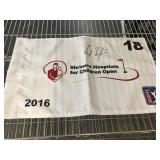 PGA tour flag signed