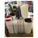 Box of baseball posters