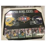 Packers & broncos framed Super Bowl picture
