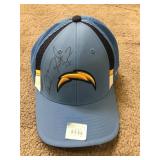 Autographed la chargers hat