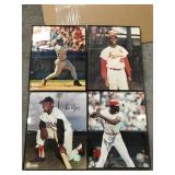 Lot of autographed pictures Gibson faded