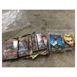 Mixed open cards packs all open