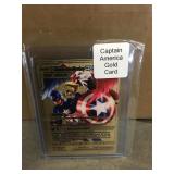 Captain America gold card