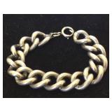 Sterling Silver Hollow Chain Bracelet - 6 in -