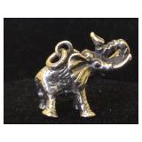 Sterling Silver Elephant Charm - 11.3g