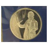 Sterling Silver Comm. Round with FDC and Info