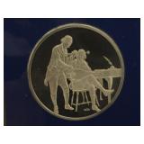 Sterling Silver Comm. Round with FDC and Info