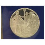 Sterling Silver Comm. Round with FDC and Info