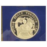 Sterling Silver Comm. Round with FDC and Info