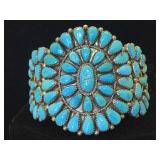 Silver Hopi Indian Bracelet 64 grams Silver