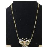 Sterling butterfly necklace made in Turkey