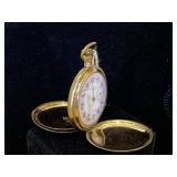 Hampden porclean face Pocket Watch 1907