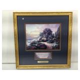 Framed Thomas Kinkade Accent Print with COA,