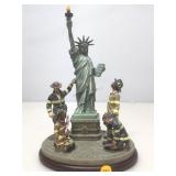 2001 Statue of Liberty FDNY statue featuring four