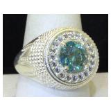 AGIL Certified 3.12 carat Blue Diamond Ring -