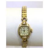 14K Gold ladies watch band not gold