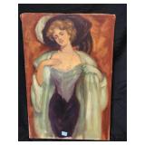 Oil Painting of Victorian Lady