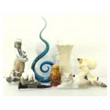 Collectible glassware and more.  Some damages