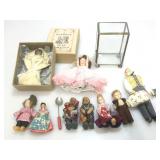 Small antique and vintage collectible dolls.