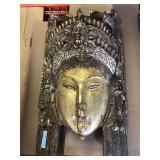 Large carved mask 27" tall