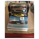 Diecast cars and car magazines