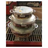 Cast aluminum pans with lids