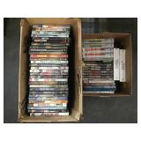 Two boxes DVD movies various titles